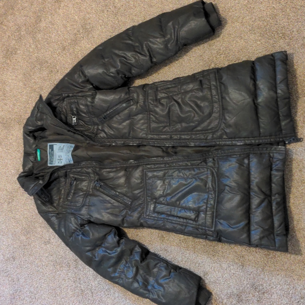 United Colors of Benetton Brown Puffer Coat
